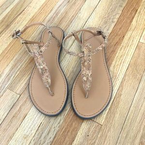 ✨NEW✨ J. Crew Factory Cork T-Strap Sandals